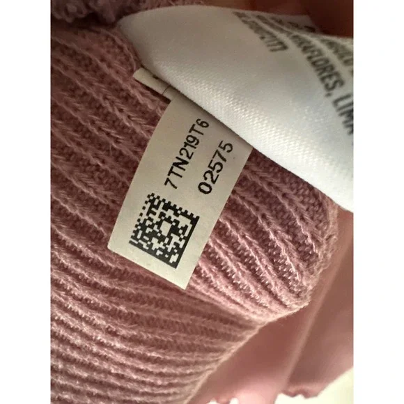 American Eagle Dusty Rose Pink Ribbed Henley Cropped T Shirt Lettuce Hem XS - Picture 10 of 10